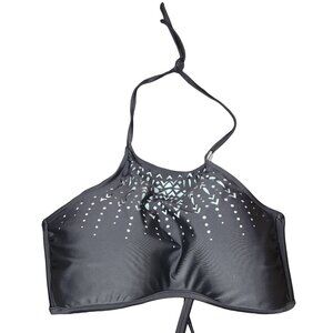 Ninety-nine Bikini Top High Neck‎ Tie Back Size Large